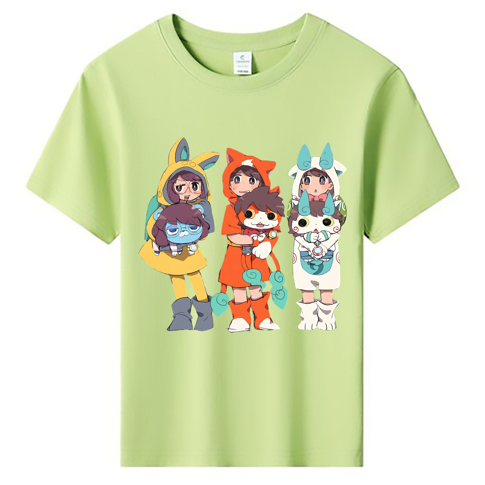 （画像用） 妖怪ウォッチ Yo-kai Watch 綿100％キッズTシャツ（フロントプリント）